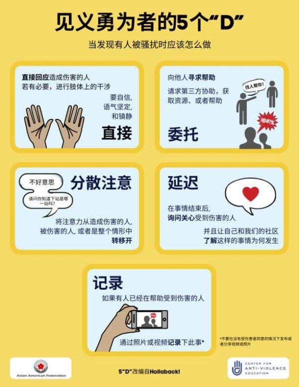 5 "D's" of Being an Upstander Asian American Federation
