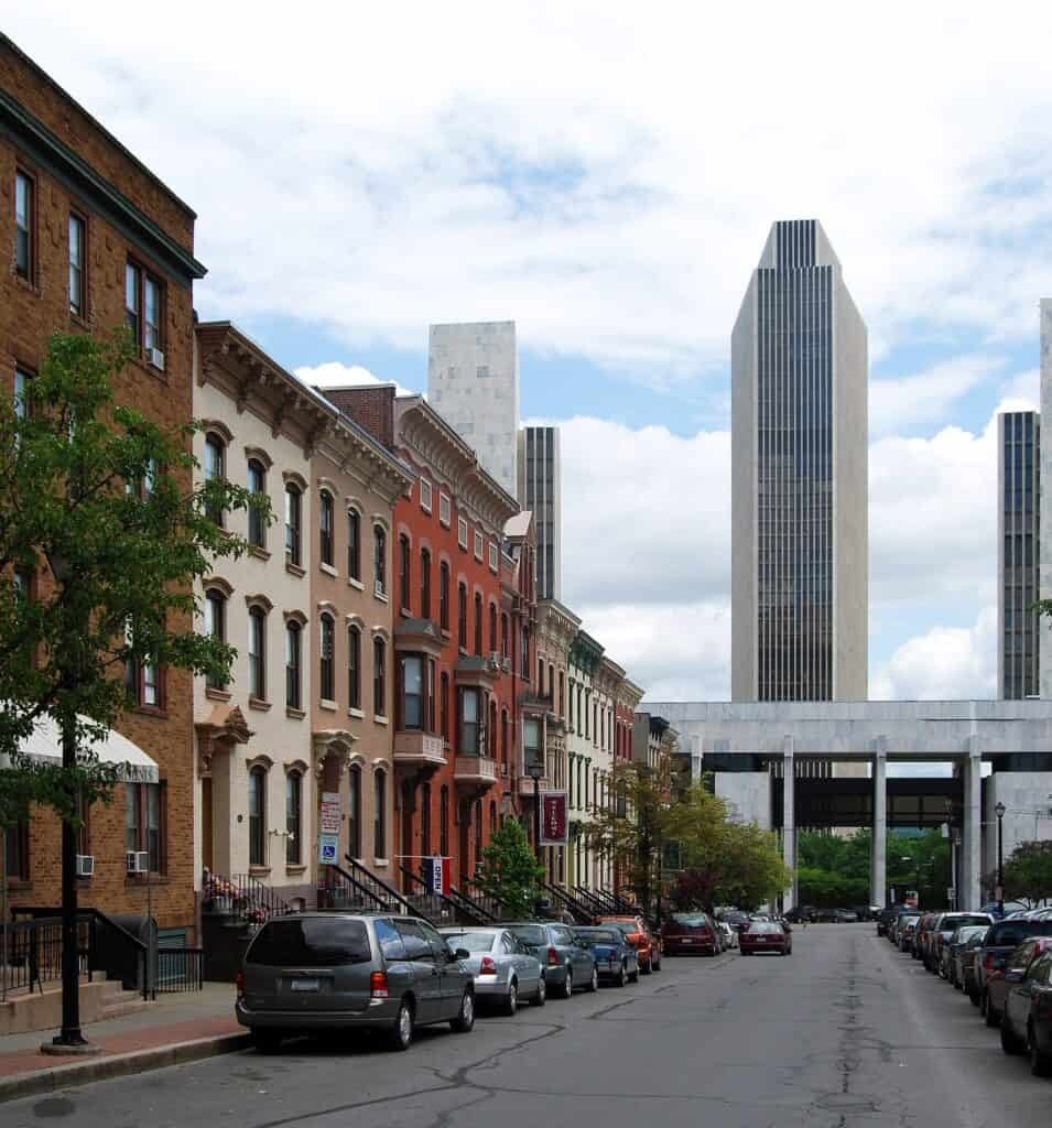 Street view of Albany, NY